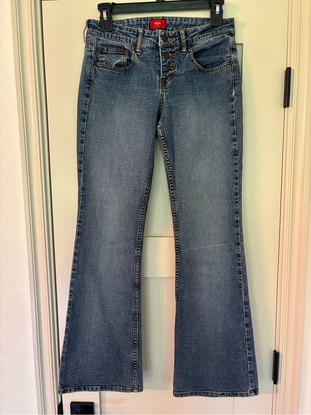 Vintage Y2K Low Rise Bootcut Button Fly Mossimo Denim Jeans Sz 5 28”